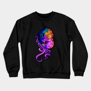 octopus in a helmet Crewneck Sweatshirt